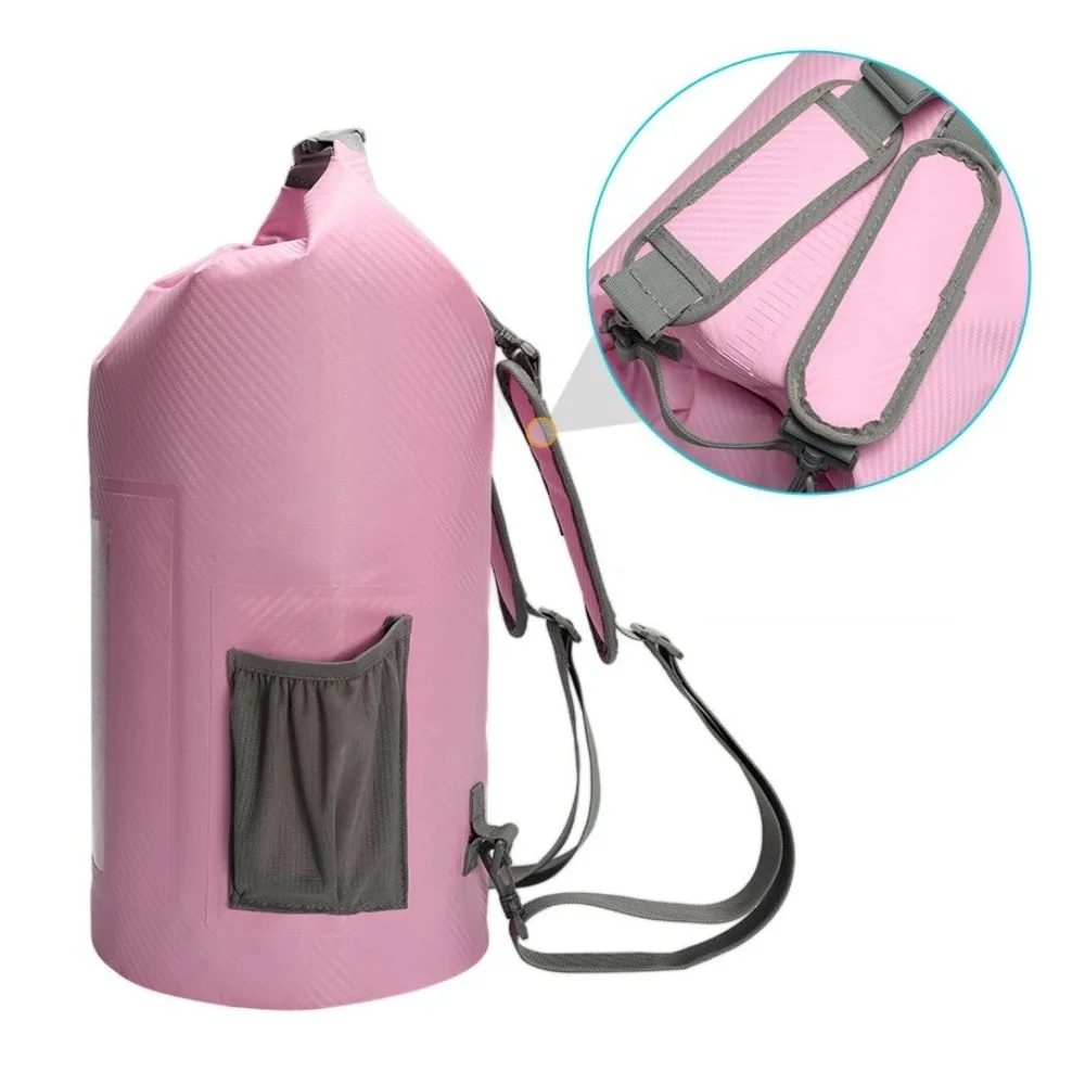 새로운 섬유 방수 드라이 백 10L 핸들 자루 비치 백 버킷 배낭 표류