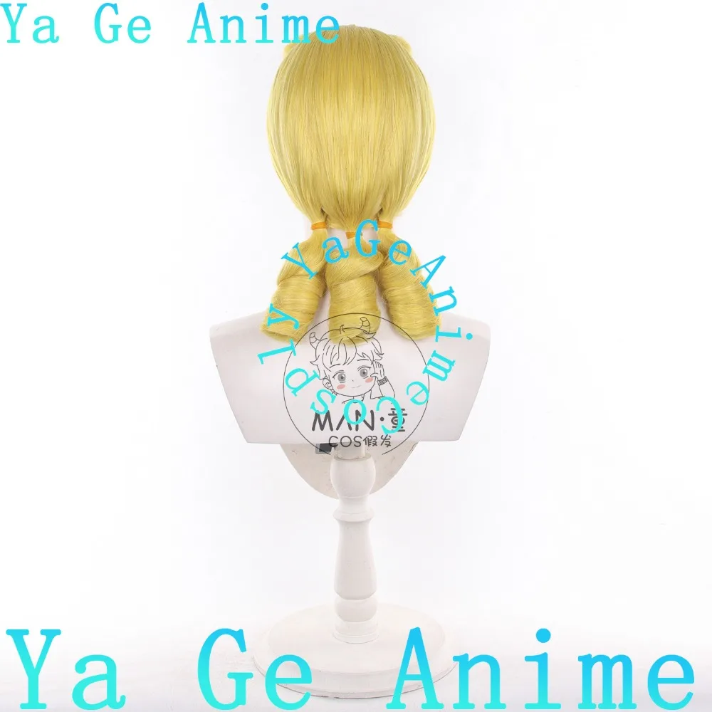 Bo Peep Cosplay Wig Blonde Curly Wig Styled Anime Movie Costume Hair for Party Stage Performance