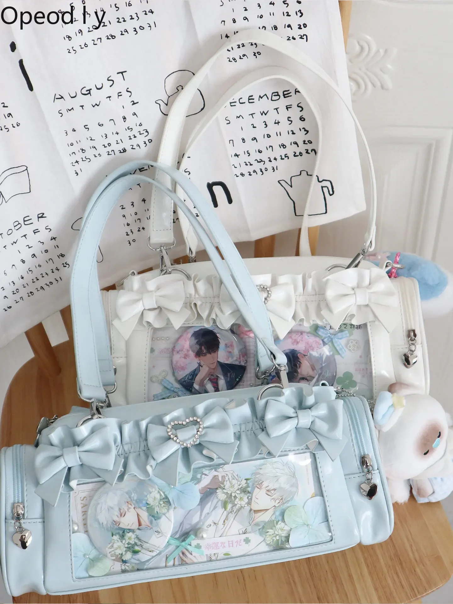 Two-dimensional Japanese Original Small-capacity Lolita Itabag Sweet Bow Jk Uniform Versatile Messenger Bag Woman