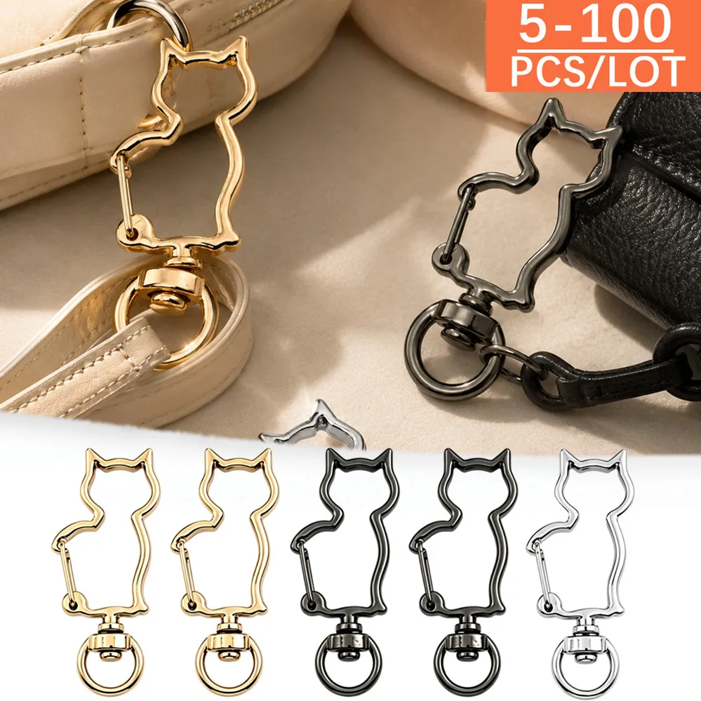5/50/100pcs/lot Snap Hook Trigger Clips Buckles For Keychain Lobster Lobster Clasp Hooks for Necklace Key Ring Clasp Jewelry