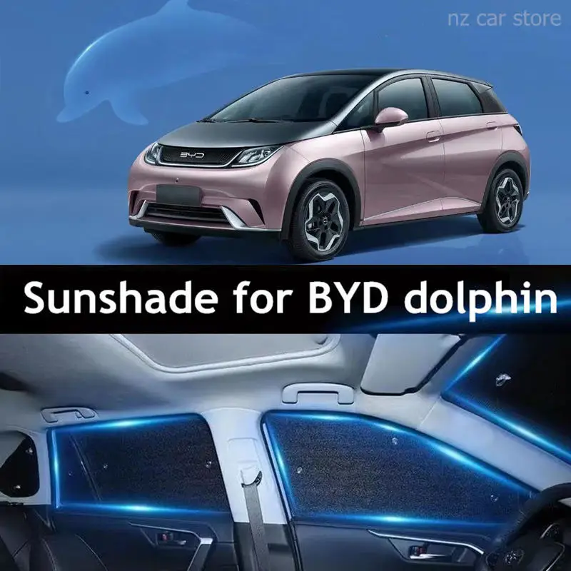 

Солнцезащитный козырек для BYD Dolphin EV для переднего и заднего ветрового стекла, защита от УФ-лучей, отражатель для салона автомобиля Asccesserios