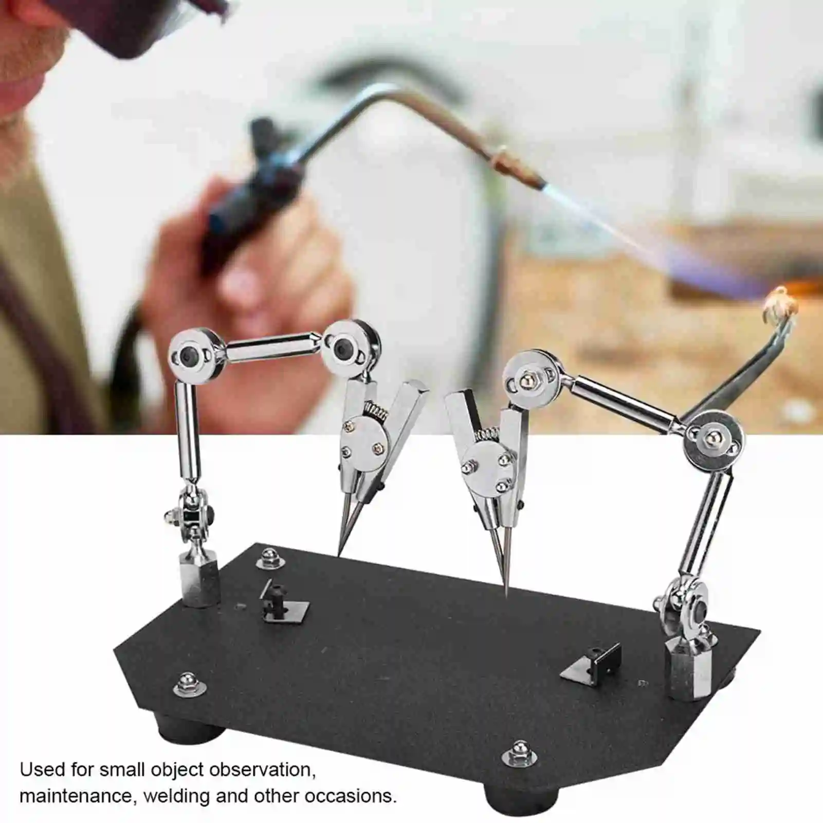 Auxiliary Welding Work Clip Jewelry Welding Fixture Table Clip Clamp for Soldering Repairing Auxiliary Welding Work Clip