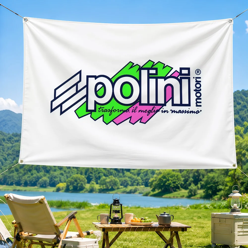 Brand P-Polini-Italy S-Scoote Flag Decorative Home Yard & Garden Decor Banner - Indoor Outdoor Wall Hanging Flag