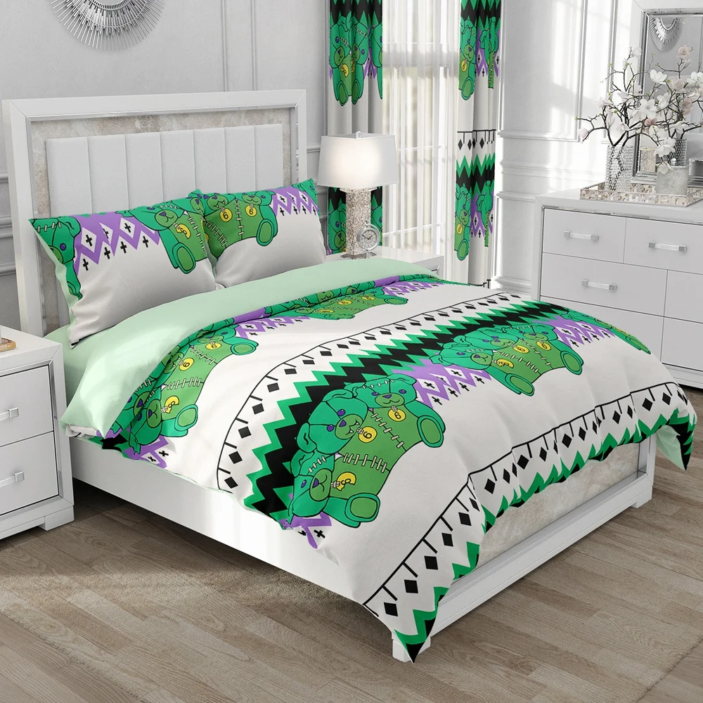 Set biancheria da letto in lino nordico set copripiumino King/Euro/240x220 Set letto copripiumino coperta/trapunta per biancheria da letto domestica