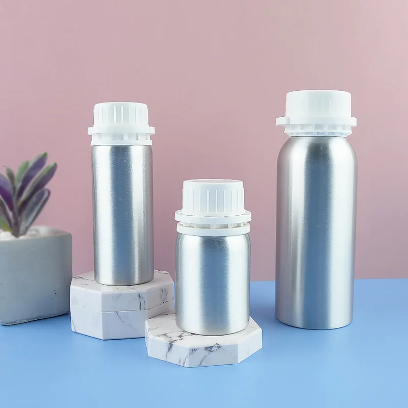 5 10 15pcs/lot Aluminum Bottle with Anti-theft Lid Essential Oil Bottle Cosmetics Container Refillable Travel Sub Bottles