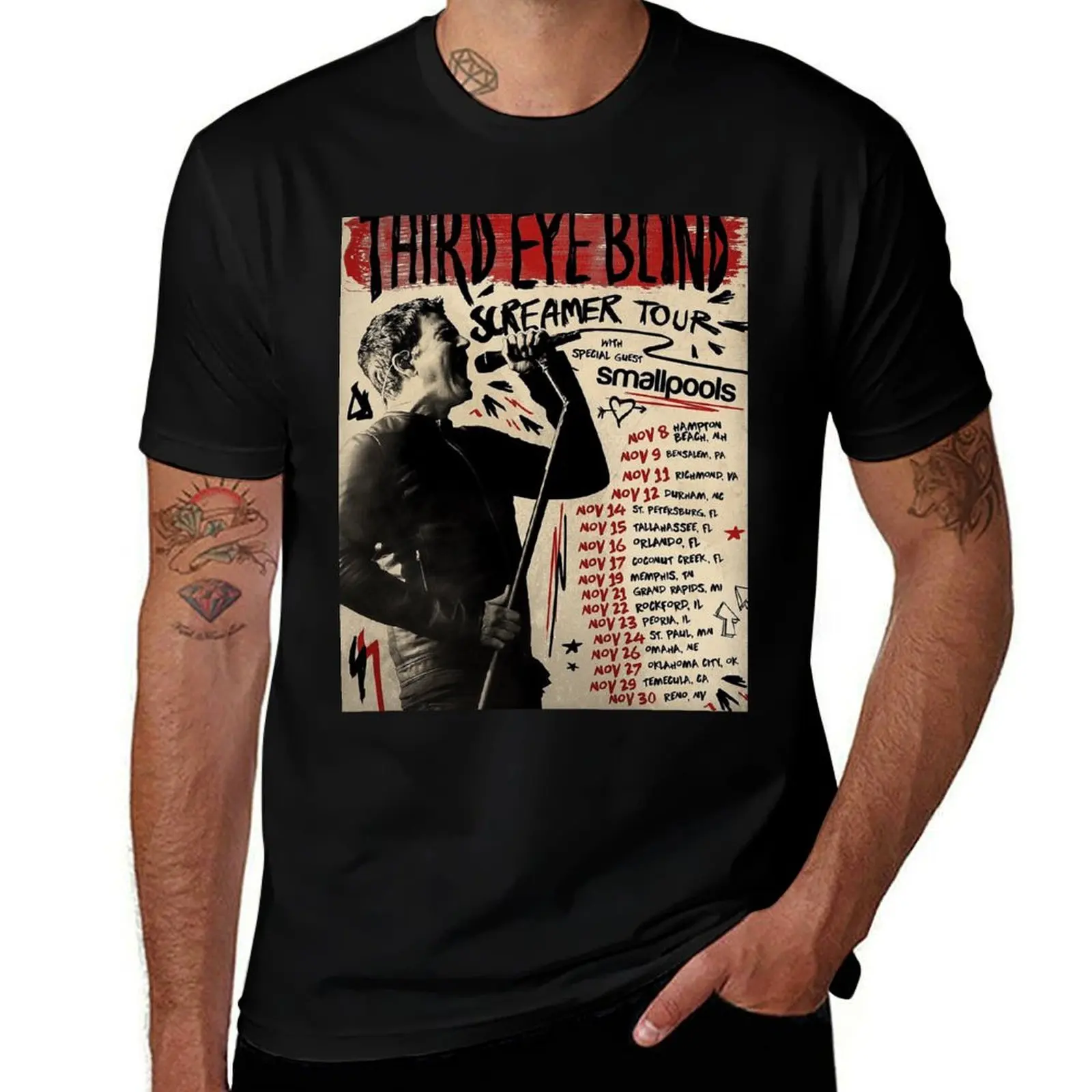 Limagu Third Show Eye American Tour 2019 T-Shirt Casual Loose Fit Short Sleeve T-Shirt