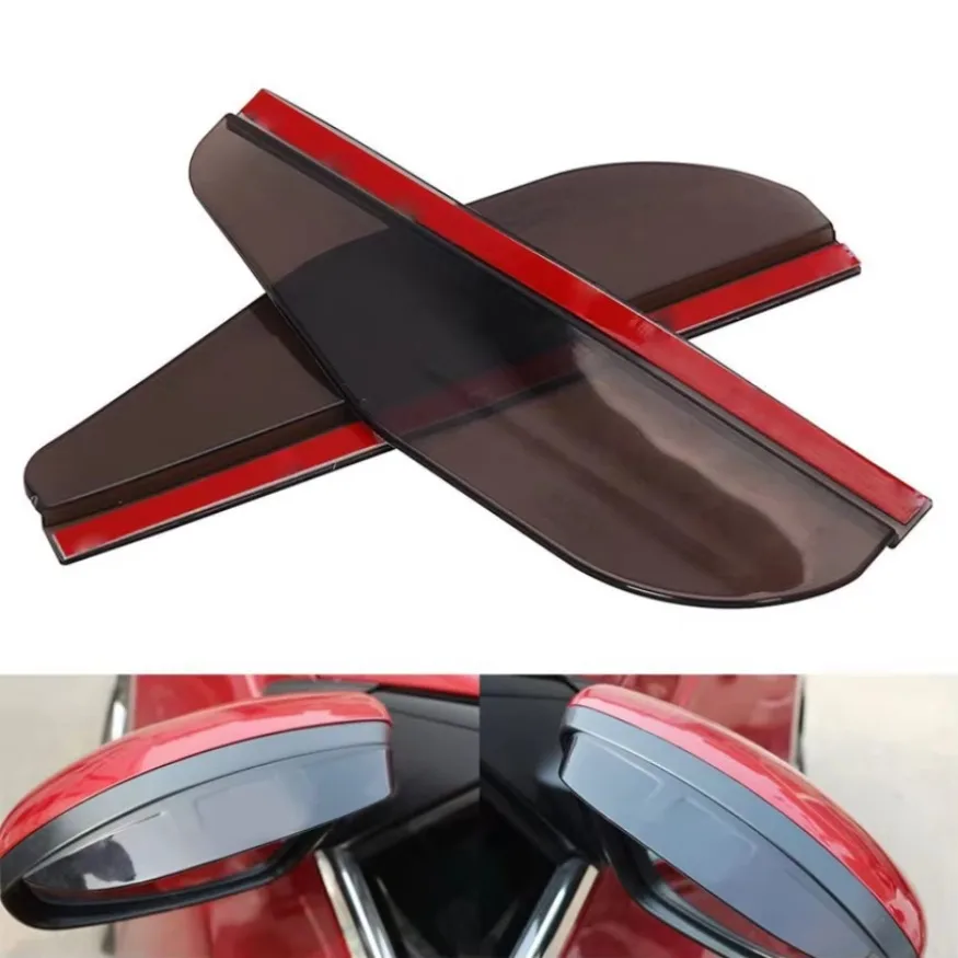 2x Car Rearview Mirror Rain Eyebrow Auto Car Rear View Side Rain Snow Guard Sun Visor Shade Protector Universal