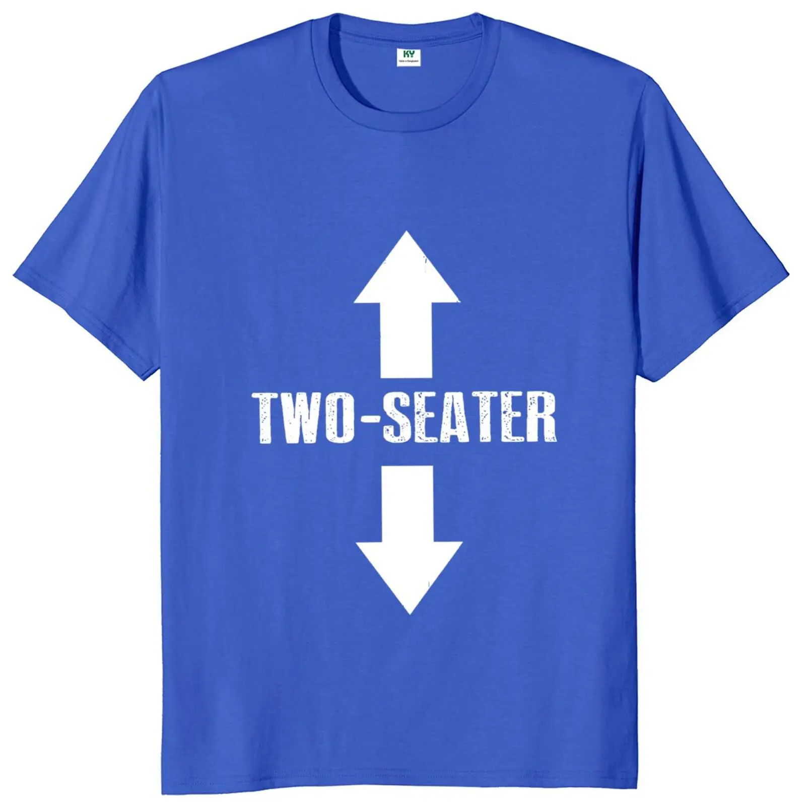 Two Seater T Shirt Funny Adult Jokes Humor Y2k Men Clothing 100% Cotton Unisex Casual T-shirts EU Size