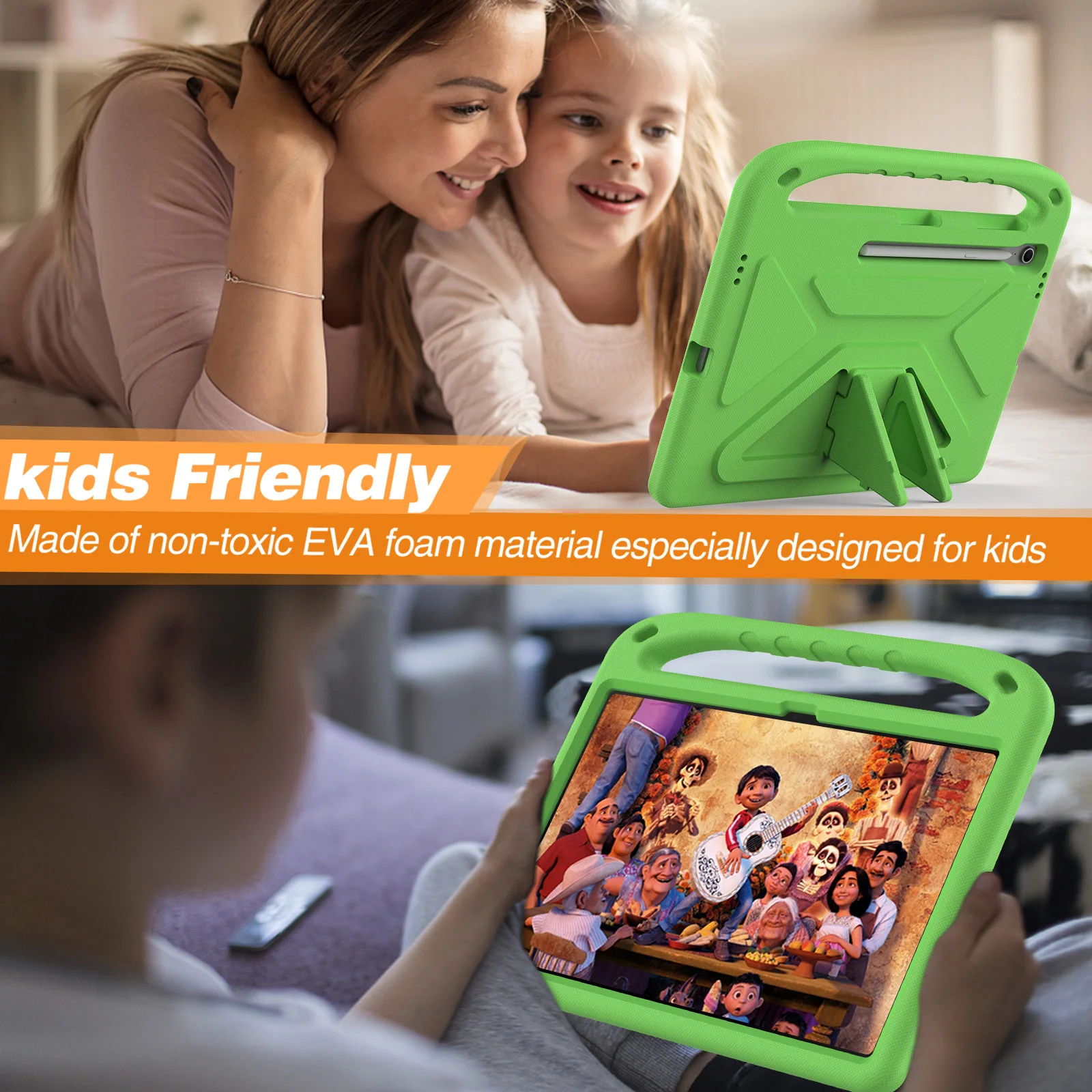 EVA Case For Samsung Galaxy Tab S10 FE Plus 13.1" S10 S9 S8 S7 FE Plus 12.4" S10 Lite S9 FE S8 S7 11" Portable Hand Holder Cover