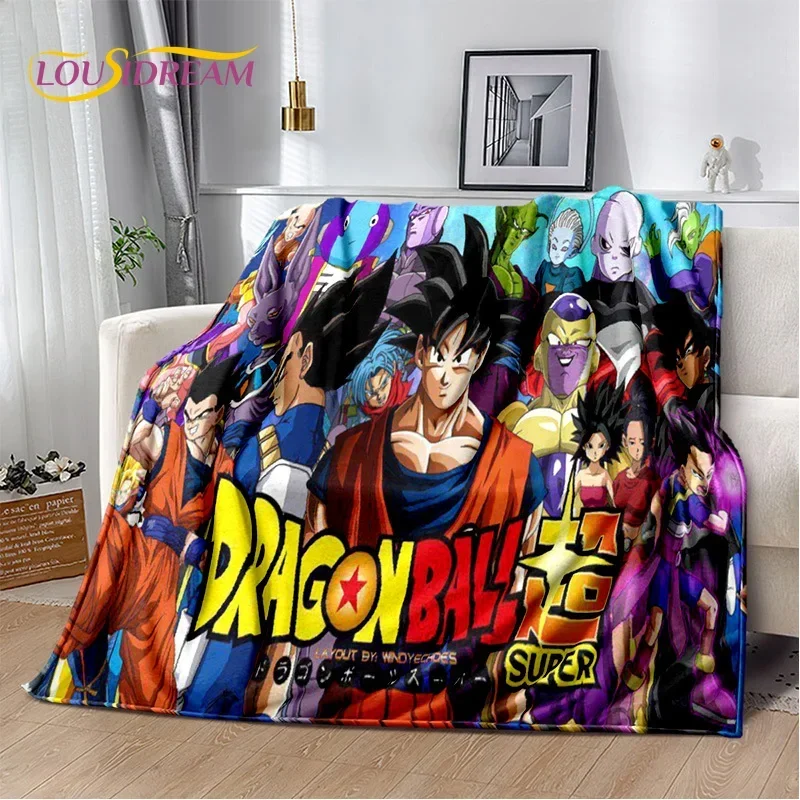 Anime 3D D-Dragon-Ball Japan Cartoon Soft flanella coperta per letti camera da letto divano Picnic, coperta da tiro all\'aperto regalo per il tempo