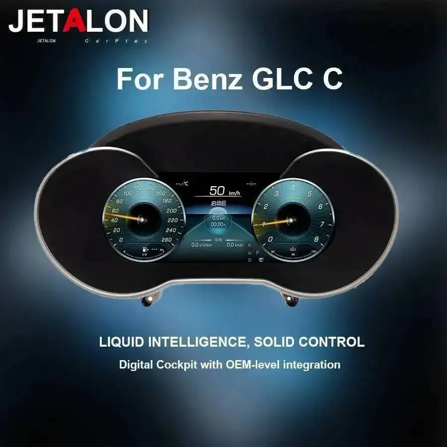 Car Digital Cluster Instrument 12.3 Inch For Mercedes Benz GLC C-Class W205 X253 2015-2020 NTG 5.0 5.5 6.0 Speedometer Dashboard - Image 5