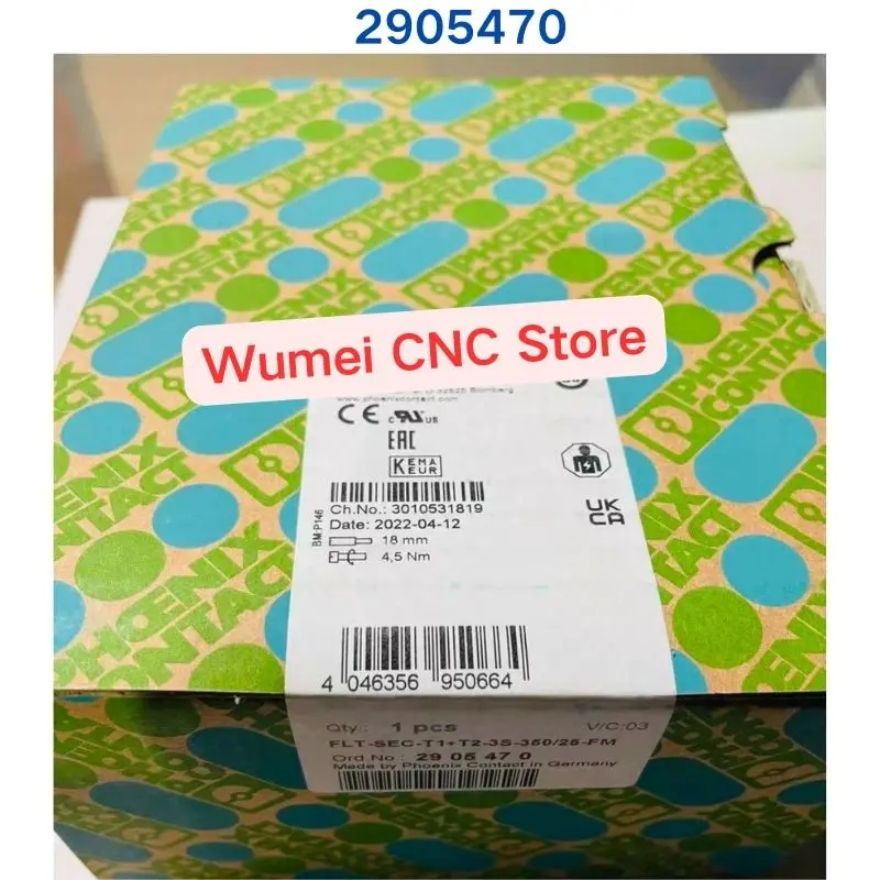 

Абсолютно новый оригинальный устройство защиты от перенапряжения PHOENIX FLT-SEC-T1+T2-3S-350/25-FM 2905470