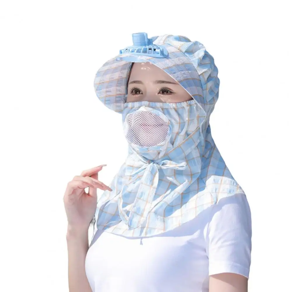 Breathable Cooling Fan Hat Sunscreen Fan Sun Visor Hat Fishing Cooling Usb Charging Hat Fan  UV Protection Shade Tea Picking