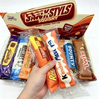 1/10PCS Chocolate Butter Squishies Fidget Toys Bulk Sticky Butter Stick Slow Rebound Stress Ball Squeeze Toys Party Favors 2