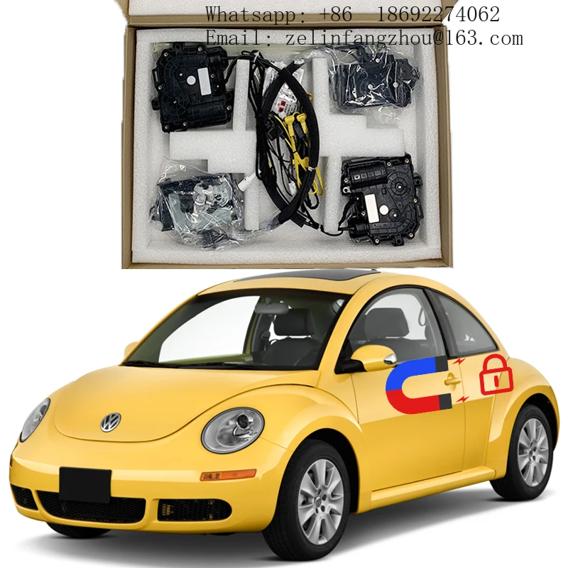 

Электрический доводчик дверей для VW Beetle: модификация оригинального механического замка в электронный, с функцией мягкого закрывания, для Volkswagen