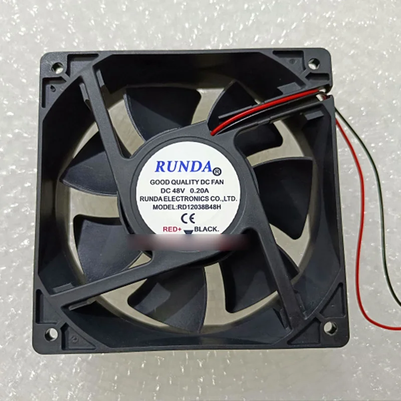 M  New RUNDA RD12038B48H 48V 0.20A 2-Wire Server cooling fan#QW