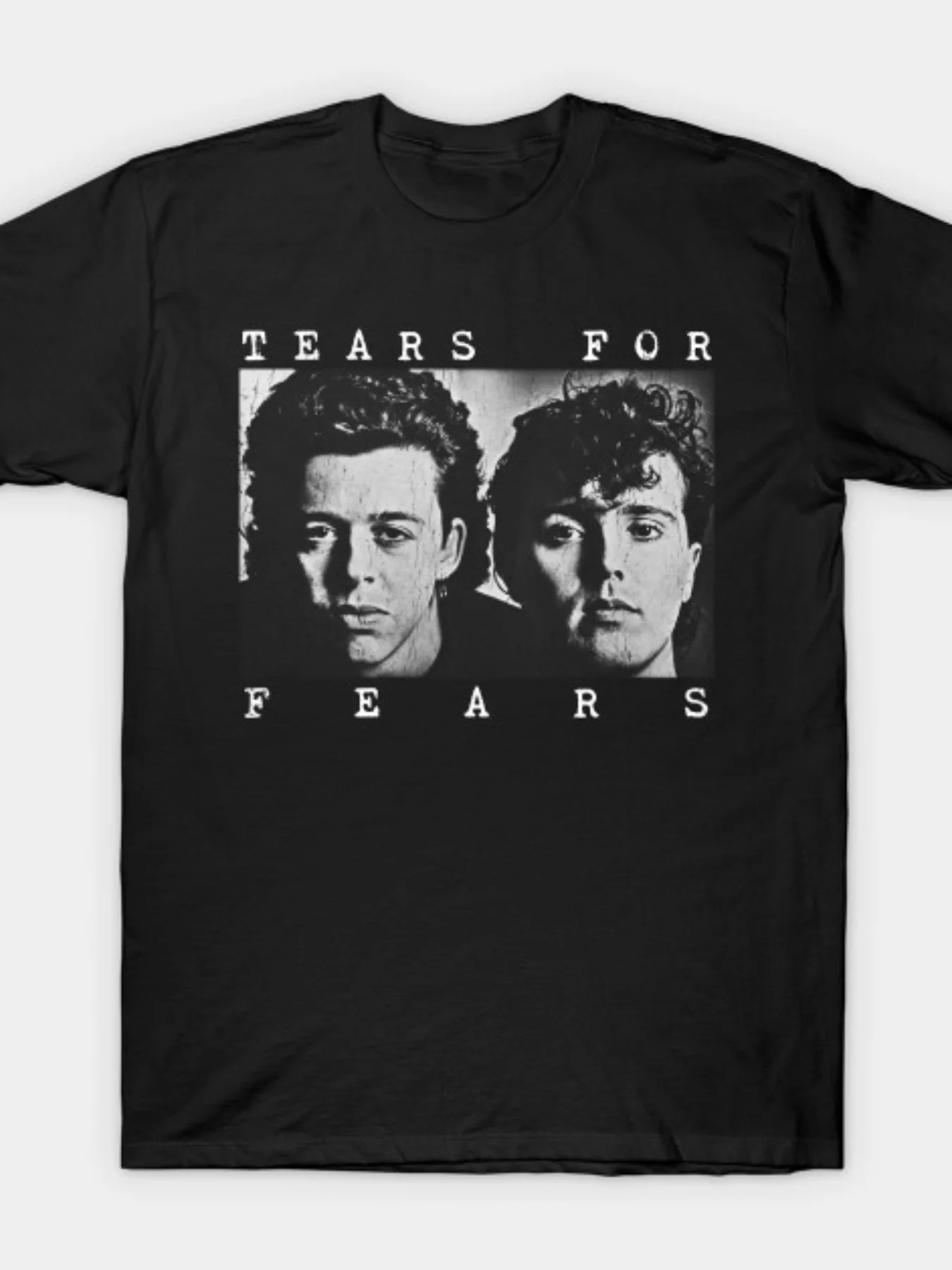 

Футболка в стиле ретро Tears for Fears Графическая рубашка с коротким рукавом Унисекс Мужская женская летняя мужская футболка Черная повседневная хлопковая футболка с круглым вырезом