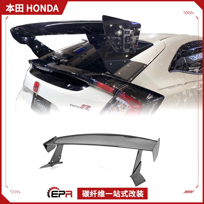 

Suitable for Honda Civic Type R FK8 Carbon Fiber Large Tail Modification VARIS 2nd Generation Spoiler Fixed Wind Wing