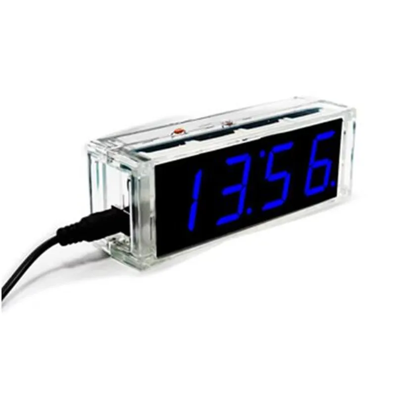 DIY Digital Clock Kit Display Date Week Temperature Alarm DS1302 Soldering Project Learning Practice Solder Diy Electronic Kit