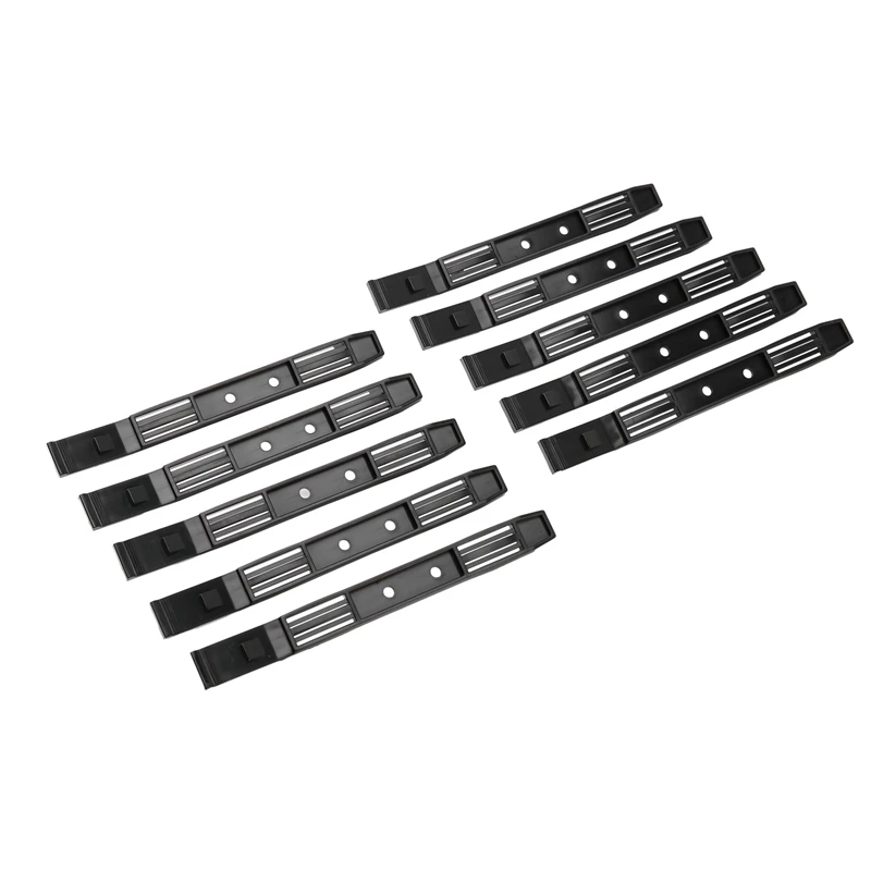 ●5 Pairs Hard Drive Rails Chassis Cage Accessories Drive Bay Slider Plastic Rails for 3.5 to 5.25 Hard Drive Tray-ABFB