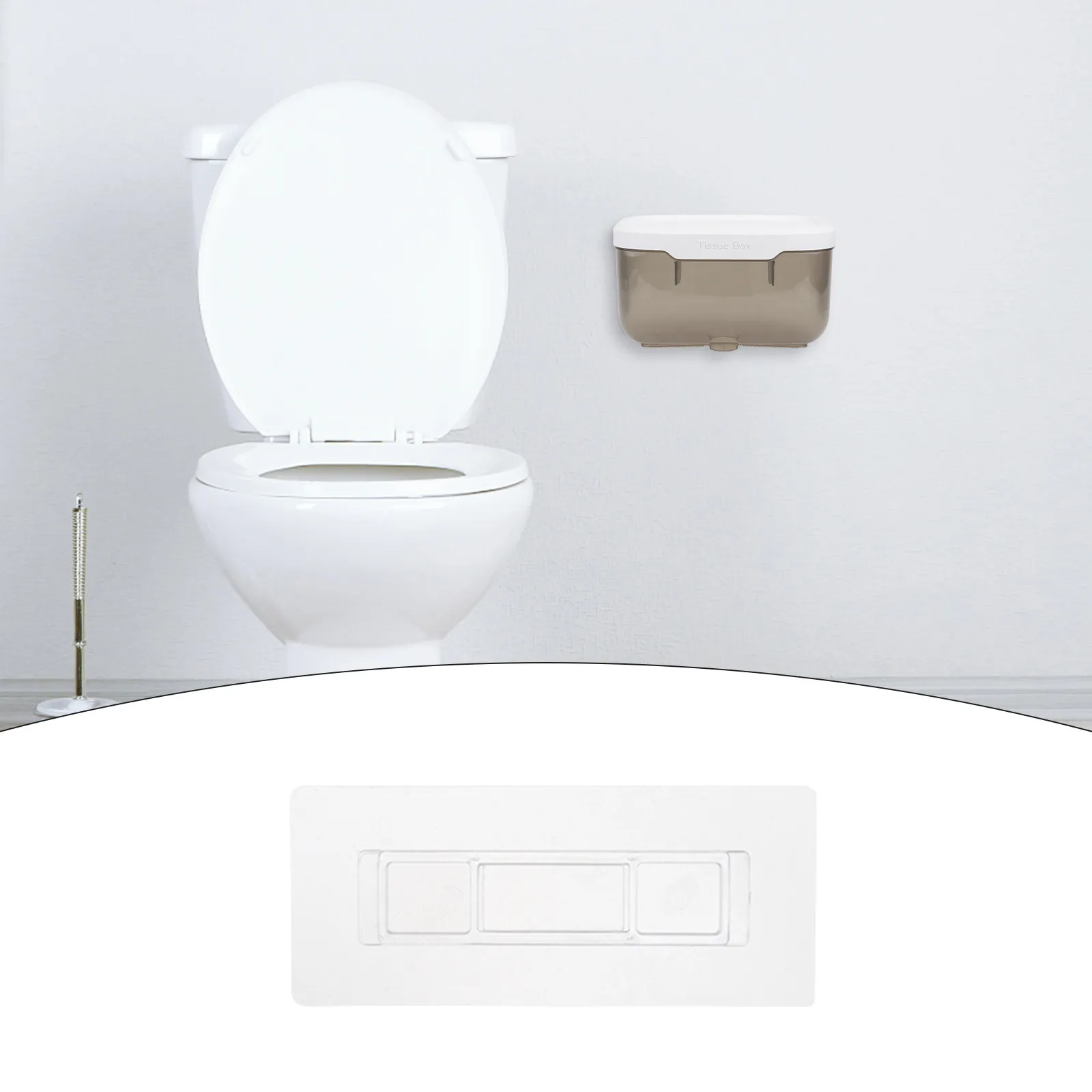 1Pcs Bright Color Waterproof Toilet Paper Rack Wall-Mounted No Punching Roll Paper Box Modern Minimalist Design Bathroom Tissue