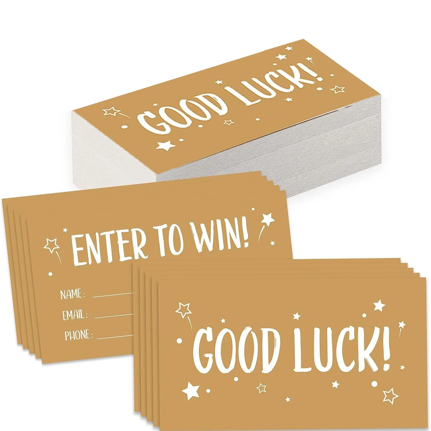 50pcs/pack Name Cards, Phone Number And Email, Raffle Tickets Entry Form Cards, Raffle Cards, Prize Game Cards