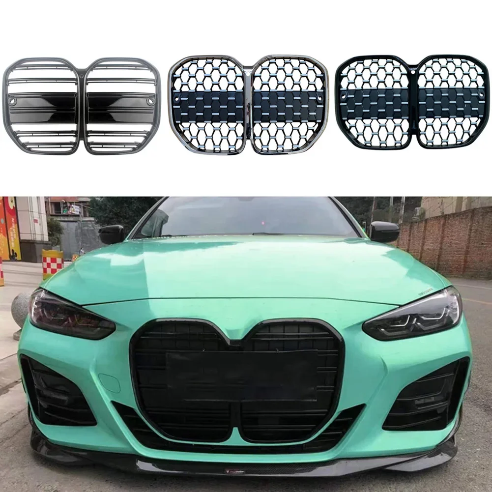 Front Center Grille Grills Meteor Grille Fit For BMW G26 4-Series Gran Coupe 4 Doors 420i 425i 430i 435i M440i 2021+ON