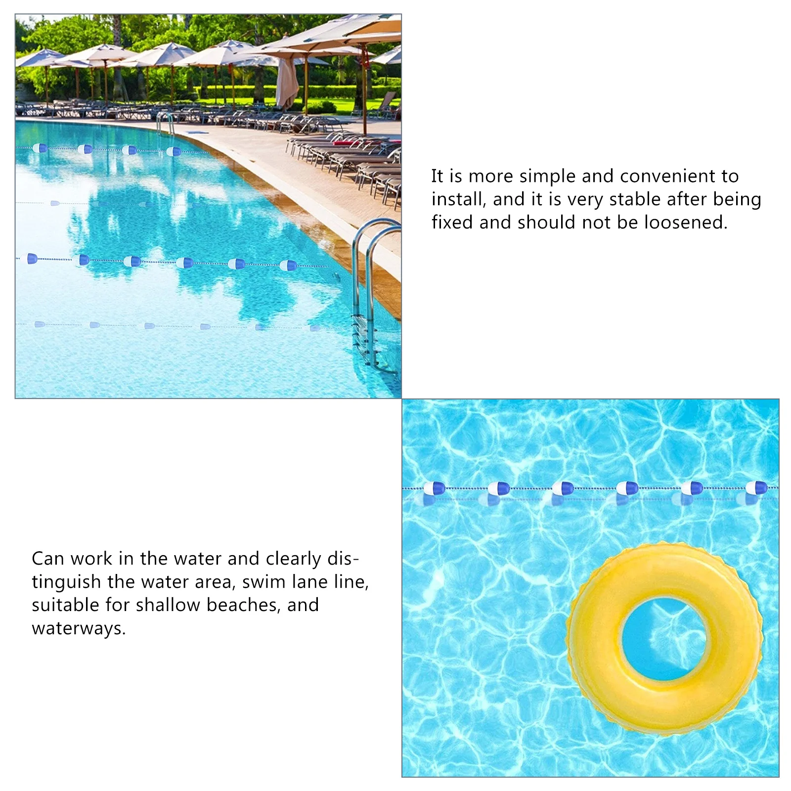 1 قطعة حارة السباحة ماركر 5 متر العائمة العوامة خط حوض سباحة مستقر العائمة حبل تقسيم سلامة حمام سباحة ملحق
