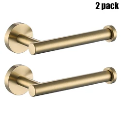 Brushed Gold Toilet Paper Holder Bathroom Hardware Accessories SUS 304 Stainless Steel Modern Tissue Paper Roll Holder.