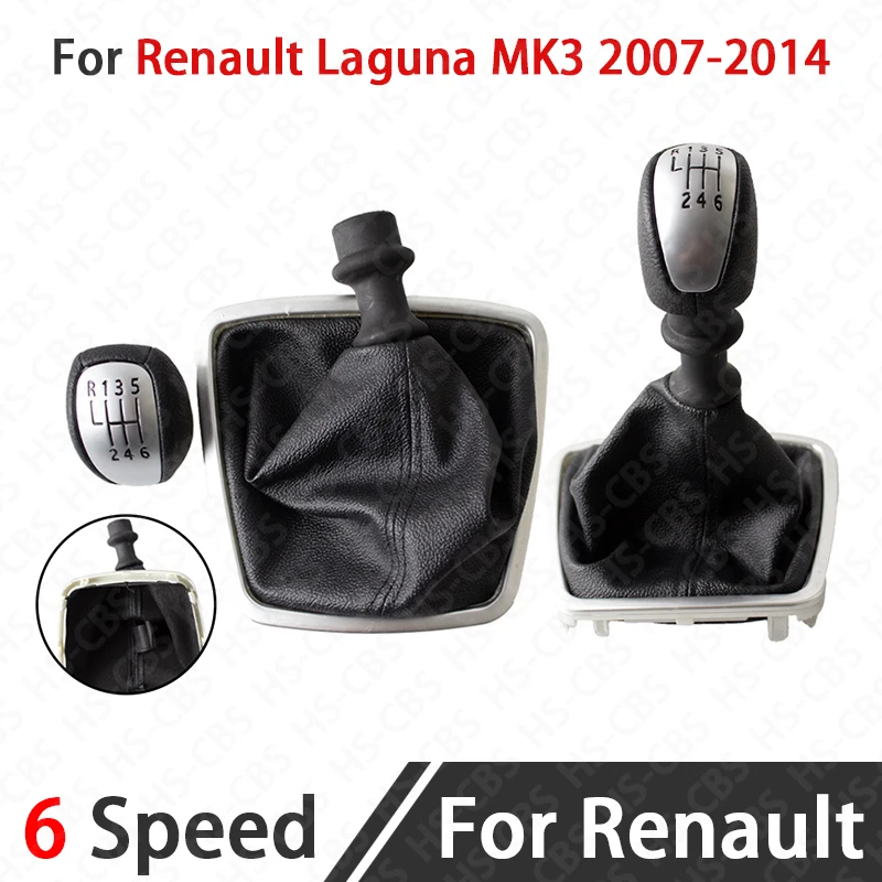 

6 Speed Special Car Gear Shift Knob Manual Stick Head Shifter Lever Handle For Renault Laguna Mk3 2007-2014 Car Styling