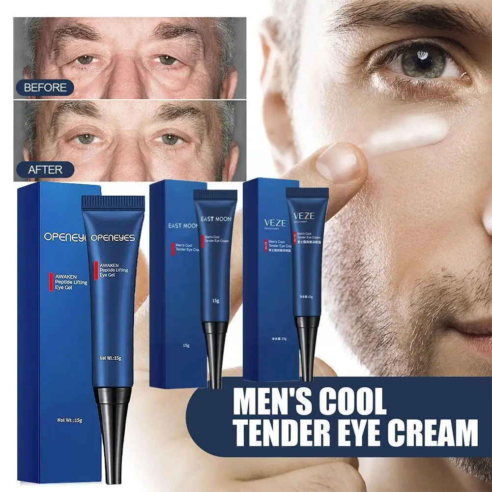 

Men Eye Cream Hyaluronate Cool Eye Gel Moisturizing Under Eye Cream For Dark Circles Puffiness Fine Lines Eye Care B5M9