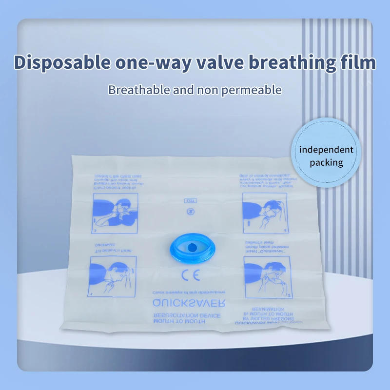 

Disposable First Aid Breathing Respirator CPR Face Shield Artificial Respiration Mask Emergency Training Rescue Survival Tool