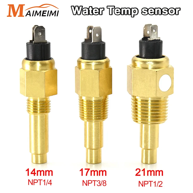 Universal Water Temperature Sensor Meter Temperature Sensor Water 120c 14MM 17MM 21MM for Car Auto Truck Racing