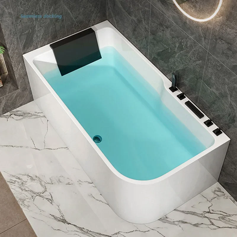 Bath Acrylic Thermostatic Surf Massage Hotel Bath Household Deep Soaking Bath