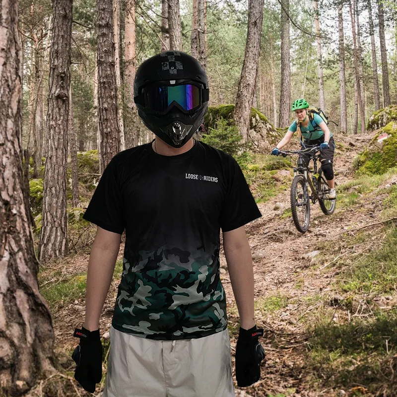 

2025 Loose Rider Jersey Men's Long Sleeve Downhill Jersey MTB Bicycle Shirt Off-Road DH Motorcycle Sweater