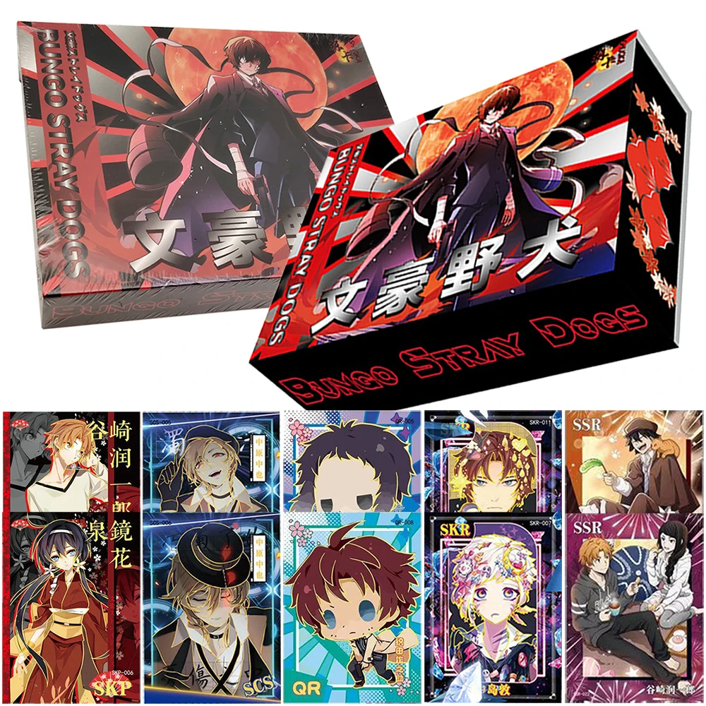 Bungo Stray Dogs Collection Card Cute Q-Version Character Card Fans' Favorite Nakahara Chuuya Dazai Osamu Creative Peripheral