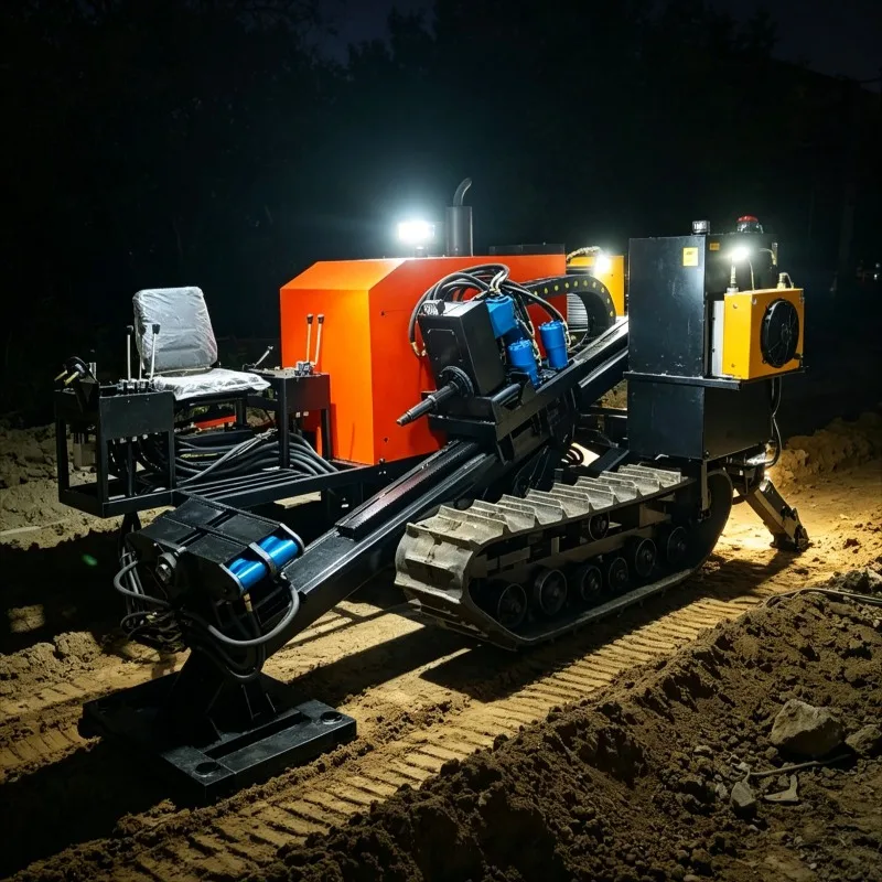 Customized Pipeline HDD Rig 35 Ton Pull for Telecommunication Cable Installation 450m Drilling Depth