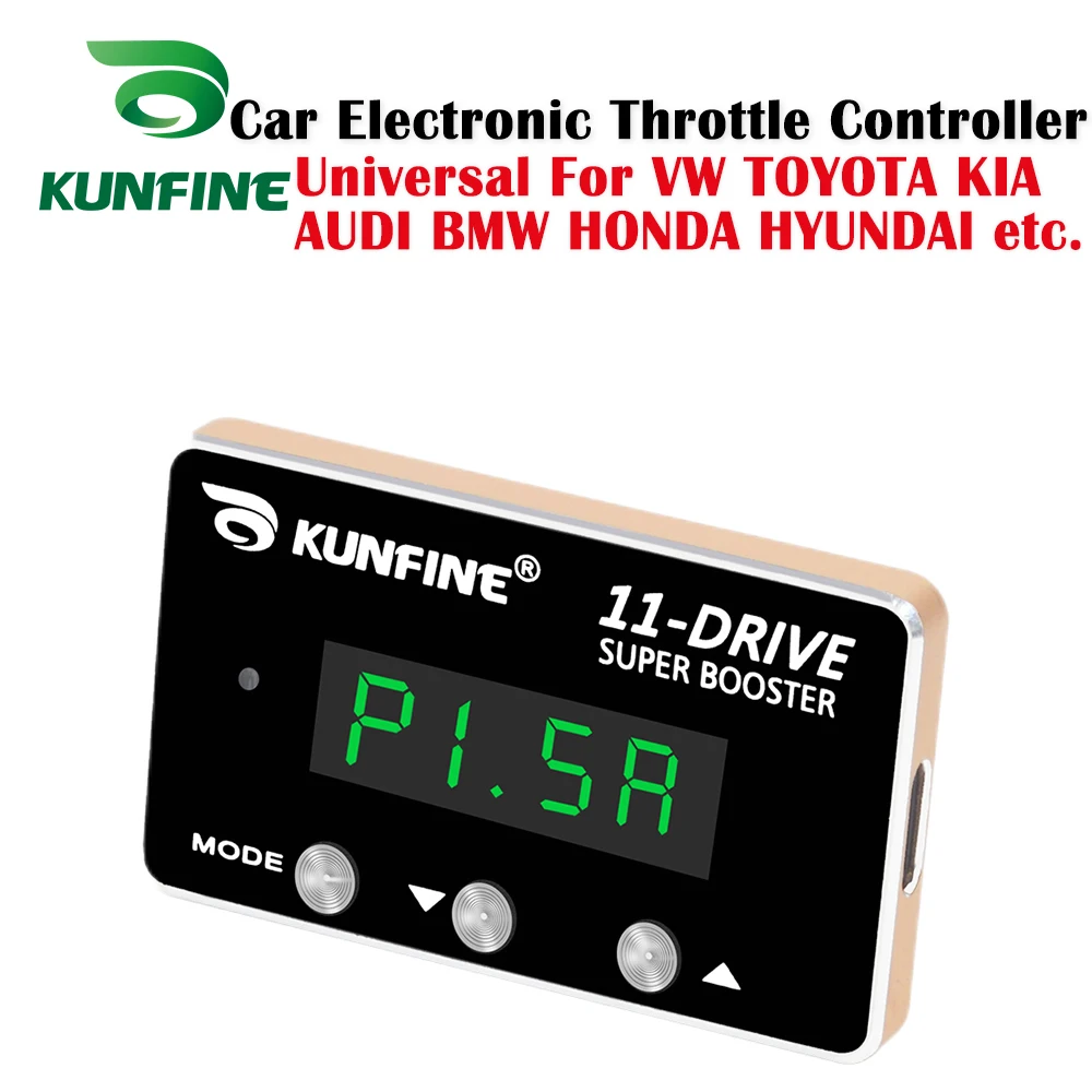 

KUNFINE Car Electronic Throttle Controller Racing Accelerator Potent Booster For HYUNDAI/KIA/VW/TOYOTA etc. Tuning Part 11 Drive