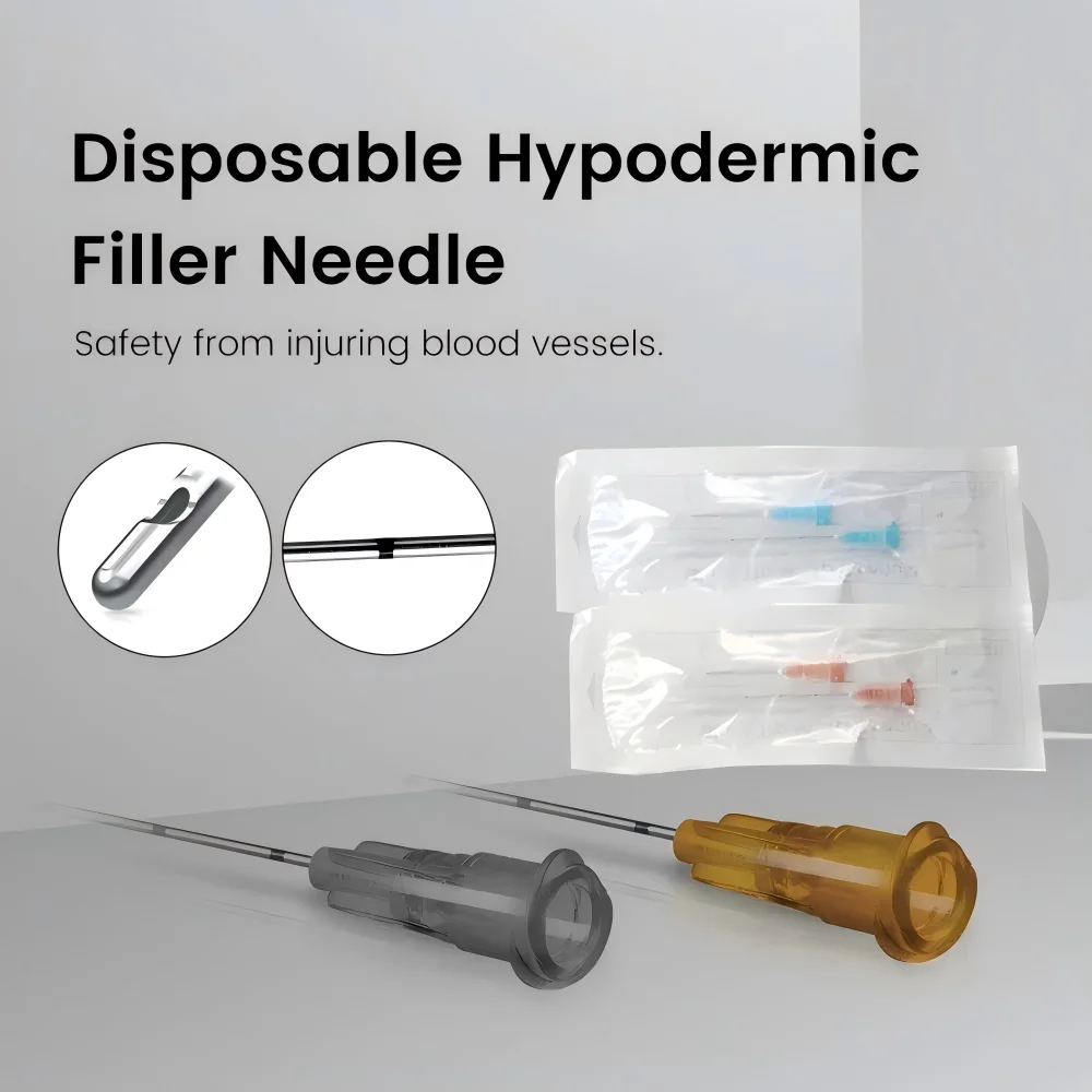 Medical Sterile microcannula 18G 23G 25g 27G 50mm 70mm Blunt Tip Micro Cannula Needle for Injectable Hyaluronic Acid Fillers