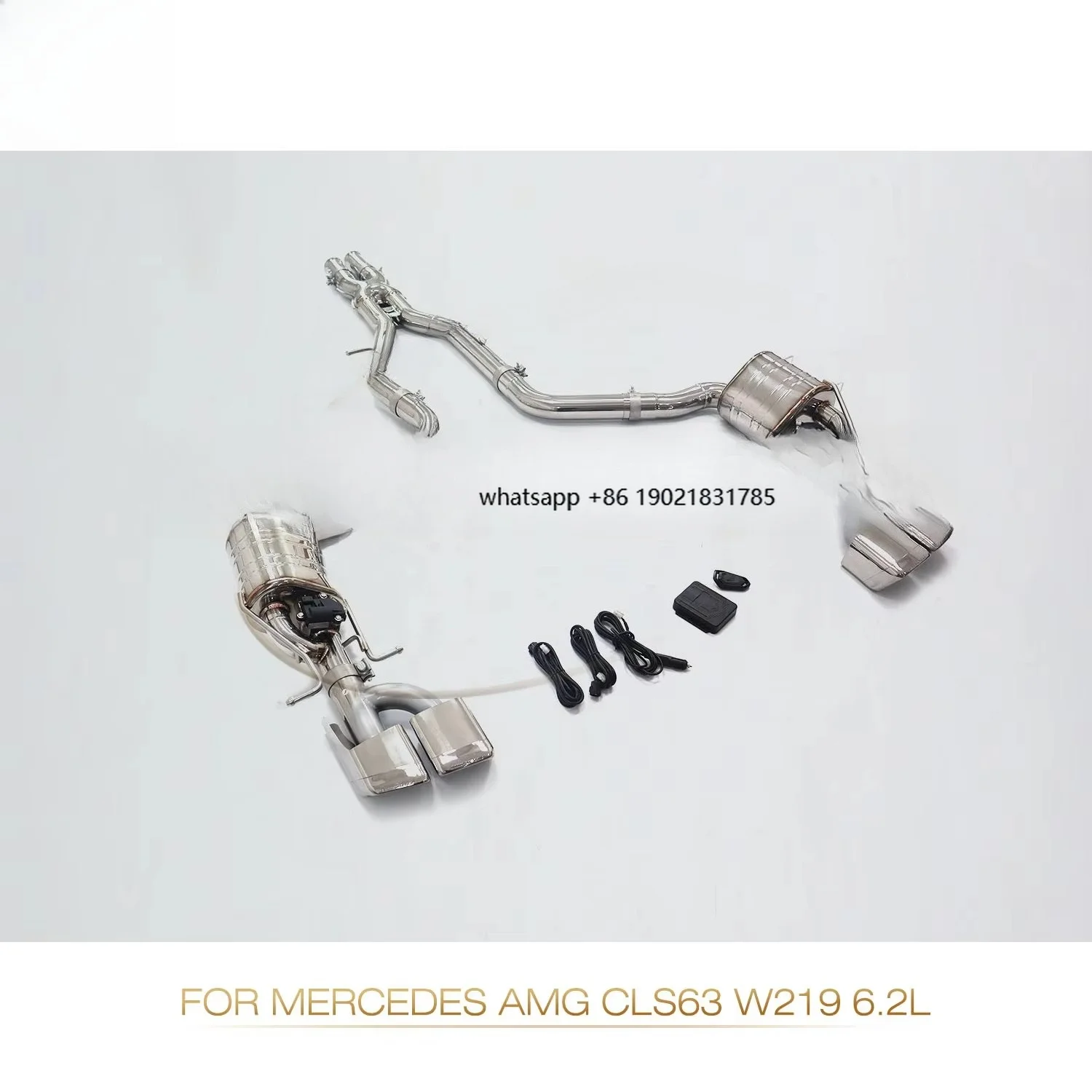 OUCHI for  CLS63 W219 6.2L Catback Exhaust 1.5mm Stainless Steel Valve Muffler High Flow Auto Performance Parts