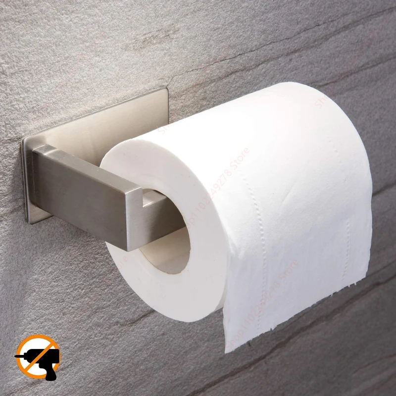 304 Edelstahl Wc Rolle Halter keine bohrer Selbstklebende Tissue Papier Handtuch Rolle Dispenser Küche Bad Hardware Gold