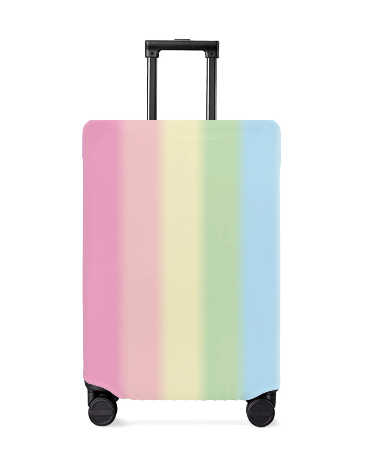 

Candy Rainbow Stripes Luggage Cover Stretch Suitcase Protector Baggage Dust Case Cover for 18-32 Inch Travel Suitcase Case