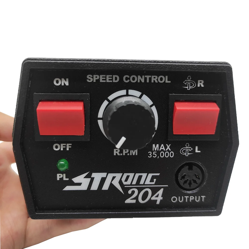 Máquina de manicura fuerte 204, 65W, 35000RPM, taladro eléctrico para uñas, juego de equipo de manicura y pedicura profesional