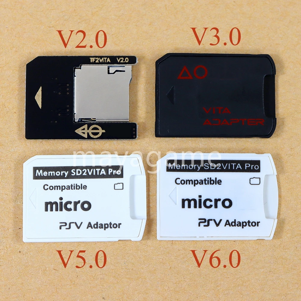 1pc New SD Card Adapter V2.0 3.0 5.0 6.0 for PS Vita Psvita PSV 1000 2000 Memory Game