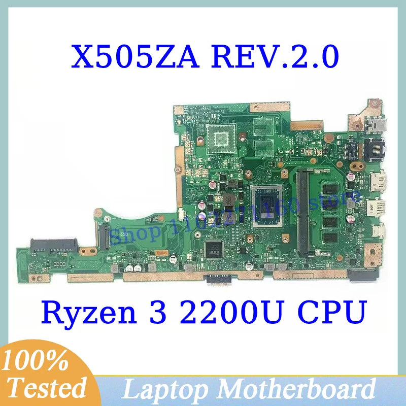 

X505ZA REV.2.0 For Asus W/AMD Ryzen 3 2200U CPU Mainboard RAM 4GB Laptop Motherboard High Quality 100% Fully Tested Working Well