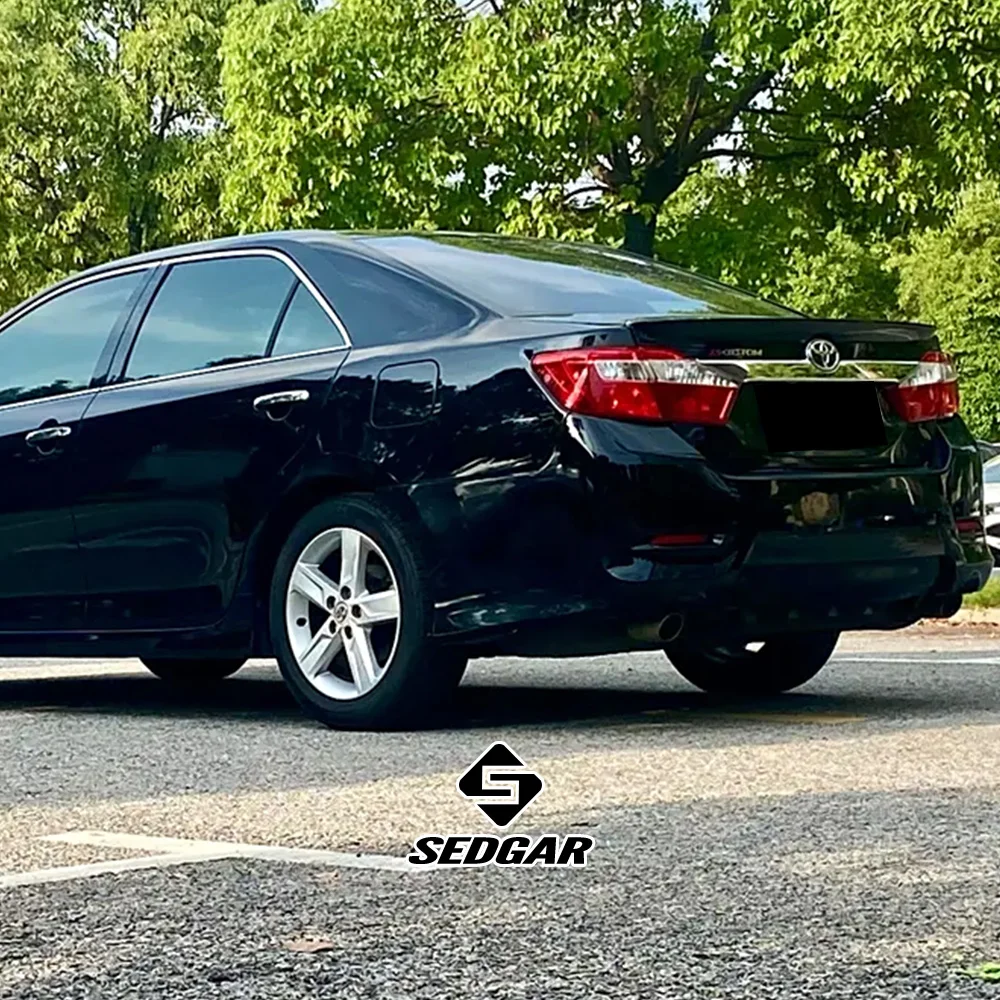 For 2012--2017 Toyota Camry Trunk Spoiler High Quality ABS Plastic Unpainted Gloss Black Spoiler Gen 7 Trunk Boot Wing Spoiler