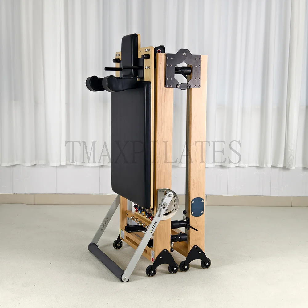Maple Pilates Fold Home Reformer Wood Maple Fold Home Reformer Fold Maple Reformer Pilates Equipment Machine
