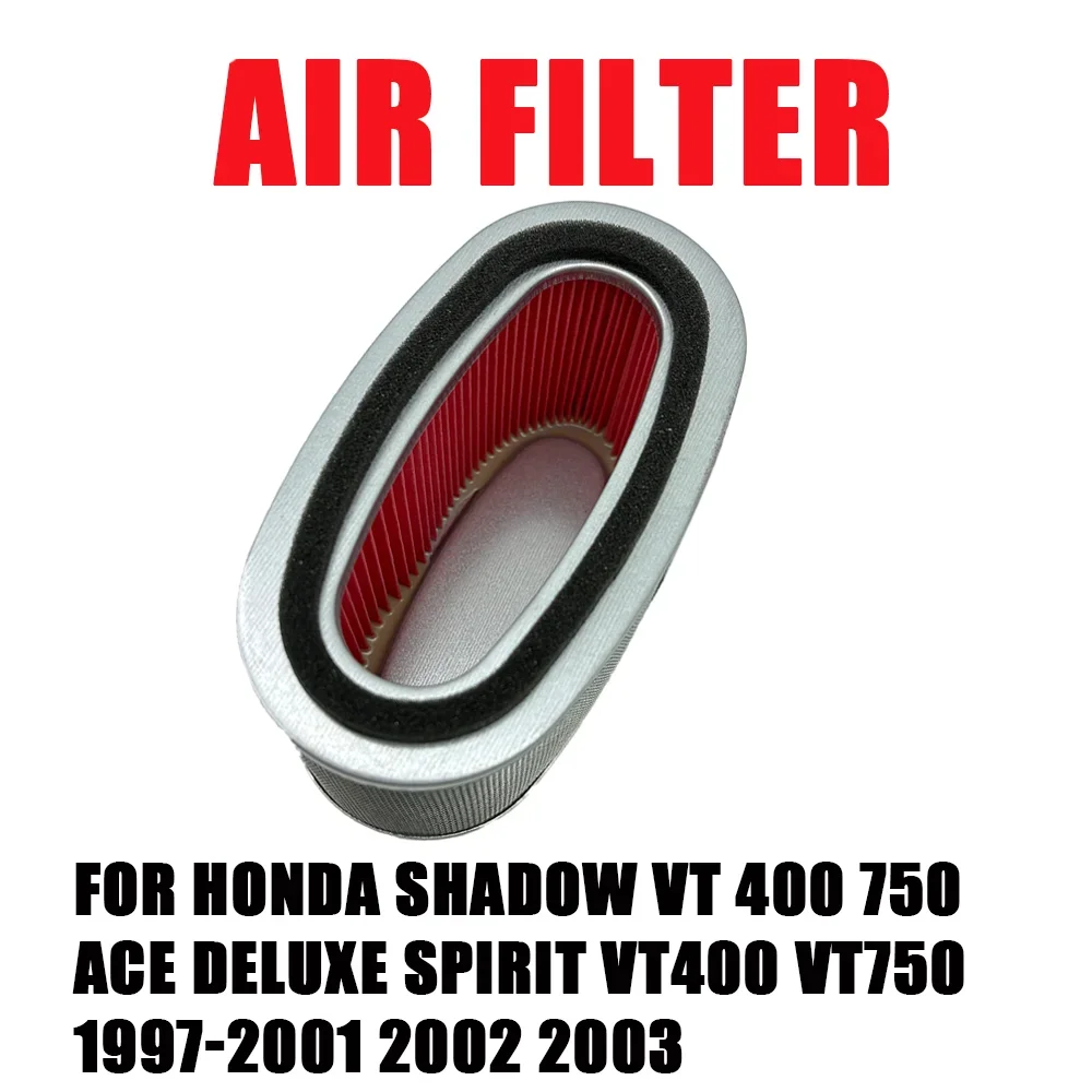 For Honda Shadow VT 400 750 ACE Deluxe Spirit VT400 VT750 1997-2001 2002 2003 Motorcycle Parts Air Filter Intake Cleaner Element