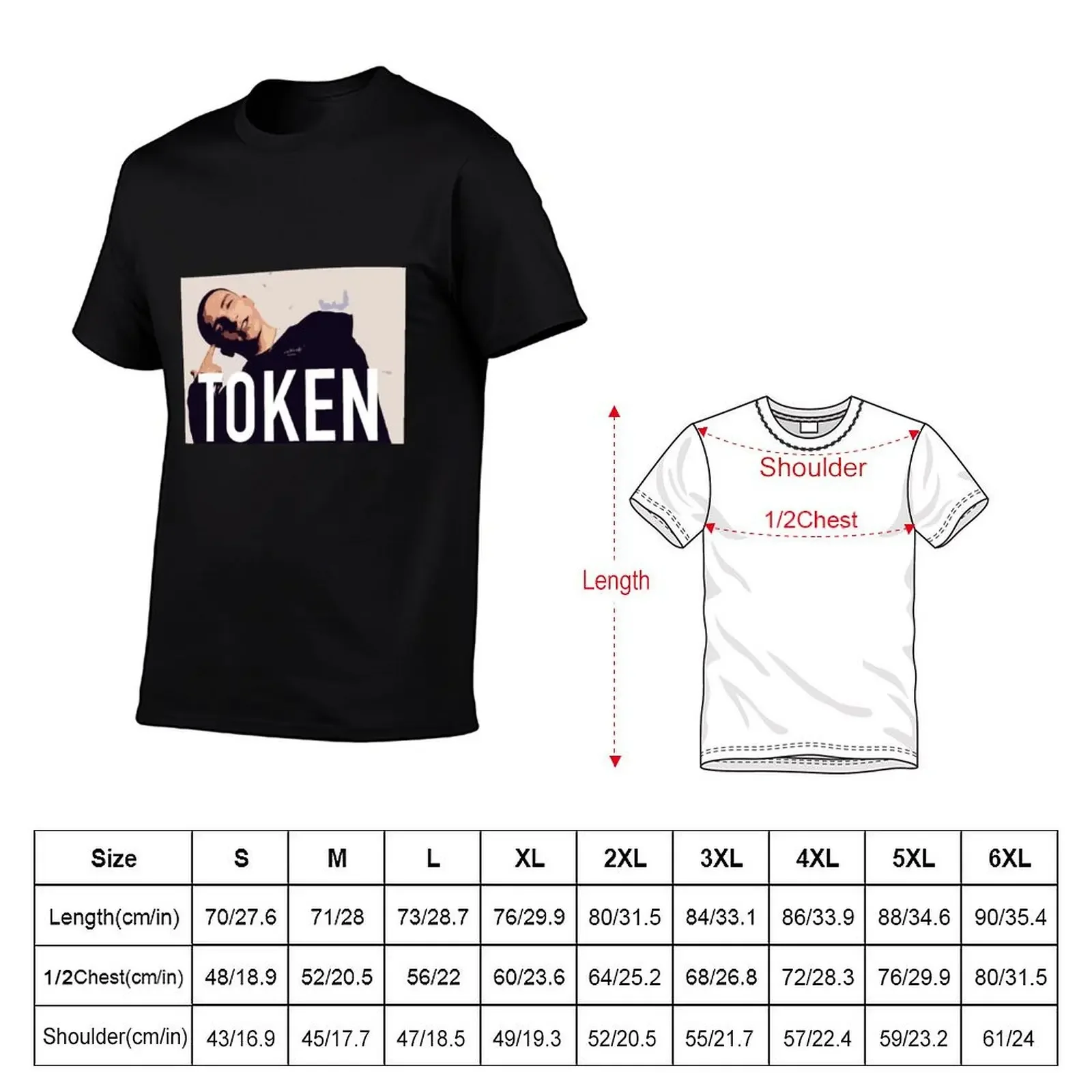 Token T-Shirt cute clothes basketball graphic tees plain t shirts men