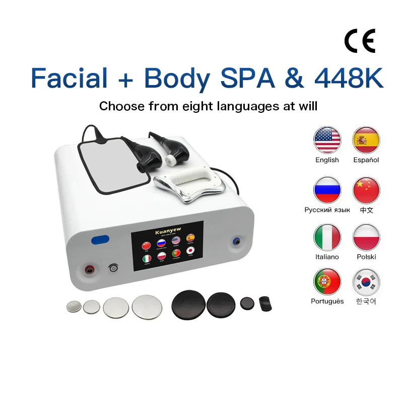 High-quality INDIBA 448KHZ High-frequency Radio Wave Deep Warmth 12CM Physical Technology Lose Weight and Firm the Skin Relieve Muscle Soreness Biological Microcurrent Tecar CET RET Massage for Shaping